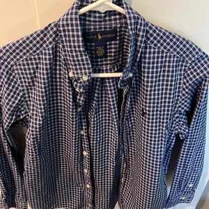 Boys Ralph Lauren long sleeve polo size medium (10-12)